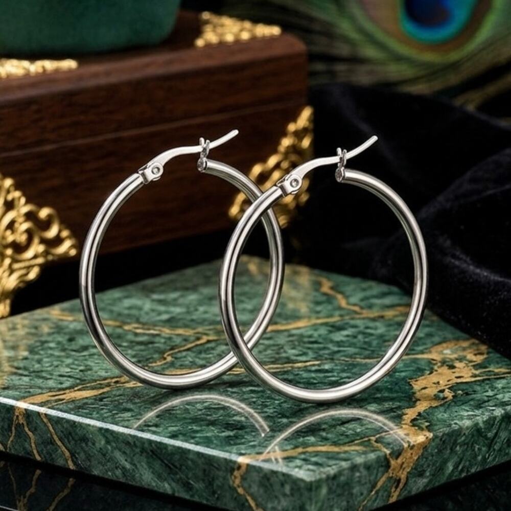 Hoop Earrings 3CM 304 Stainless Steel Earring